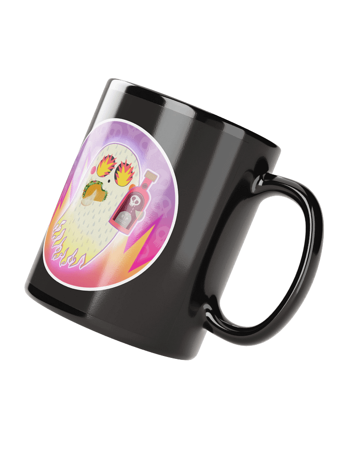 Pastel Little Ghost Hot Sauce - Black Ceramic Mug product image (3)
