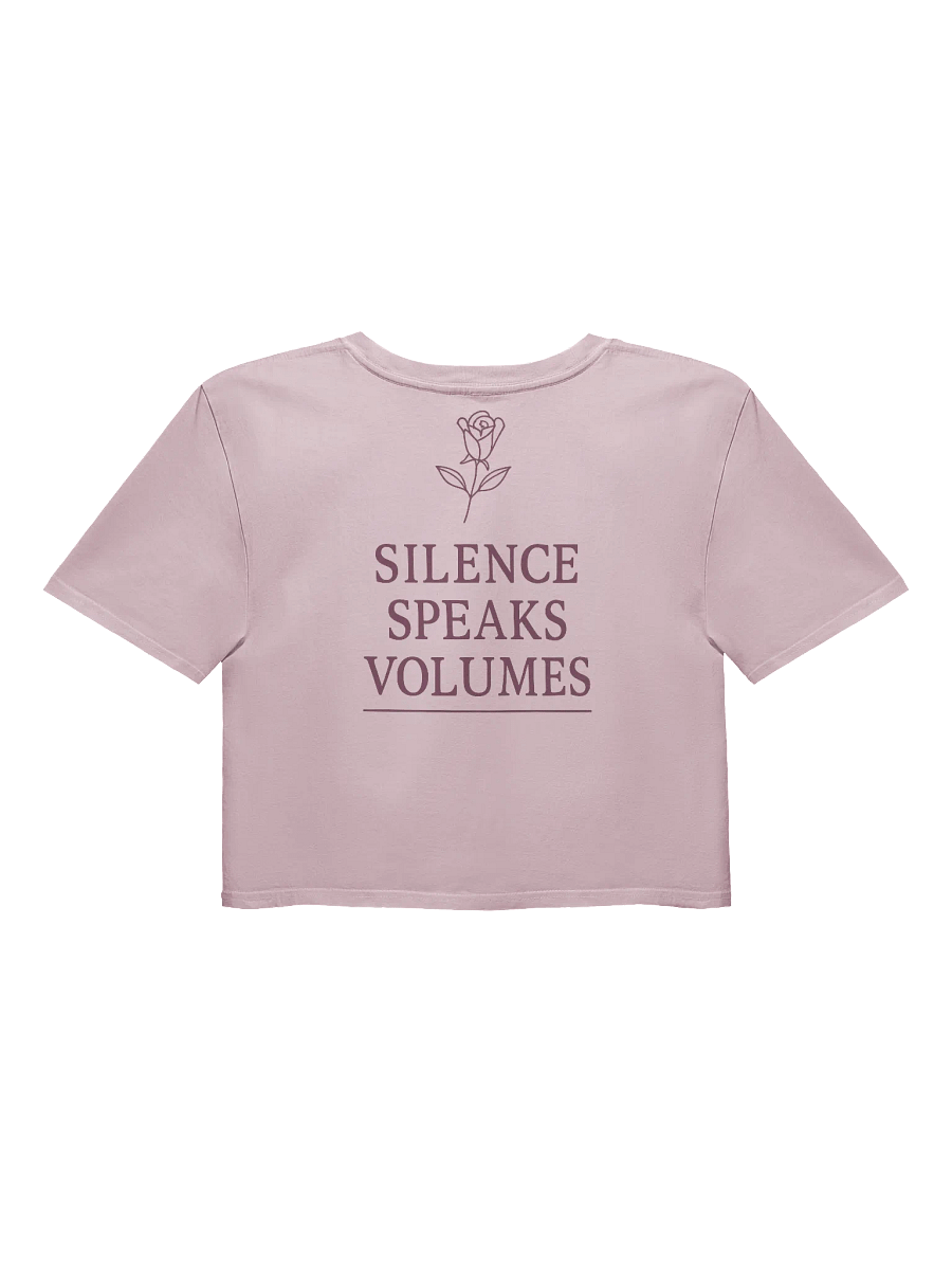 Her Silence Hits Different Tee – Crop Tee product image (3)