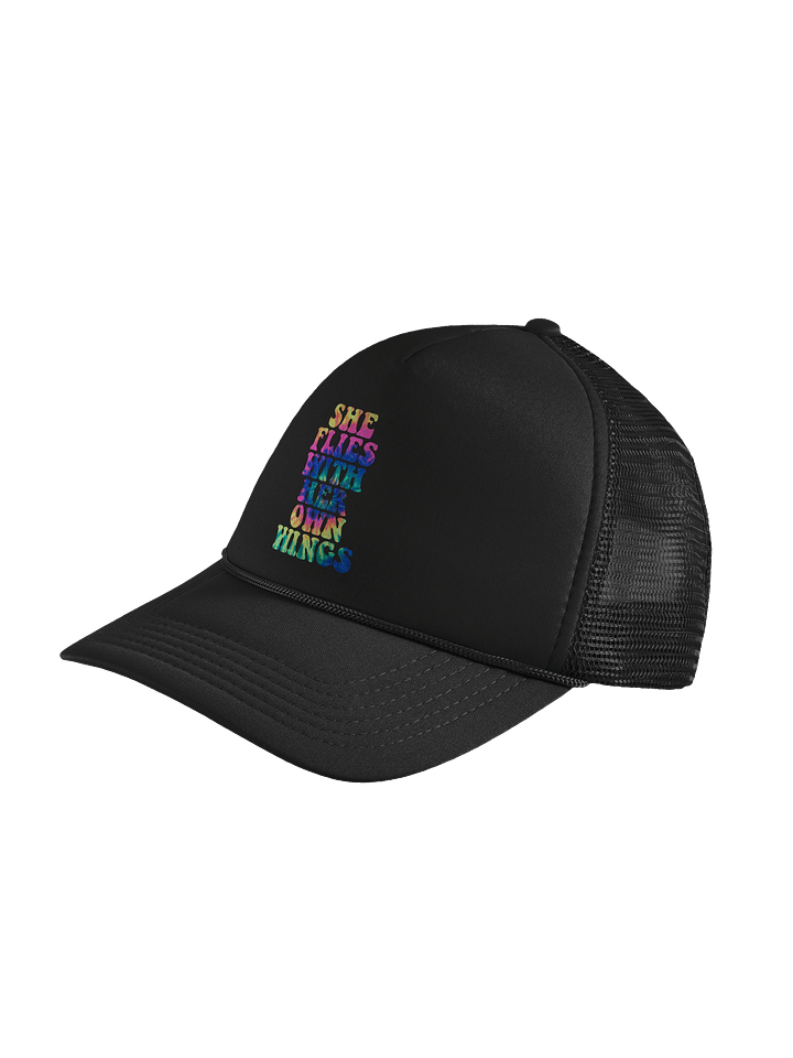 She Flies Tie Dye Foam Trucker Hat product image (2)