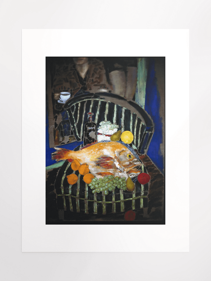 Still Life on Striped Chair 1988 print product image (2)