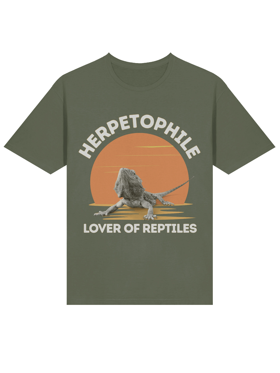 Retro Sunset Herpetophile T-Shirt | Bearded Dragon Reptile Lover Gift Tee product image (37)