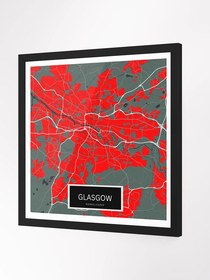 Framed Square Glasgow Art Maps product image (2)
