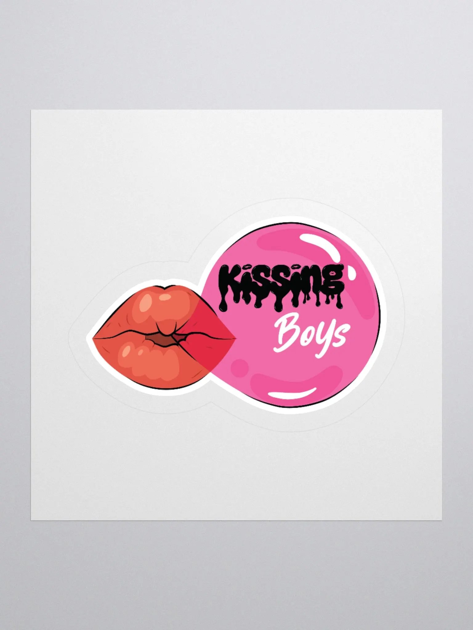 💋 Kissing Boys Bubblegum Sticker 💋 product image (6)