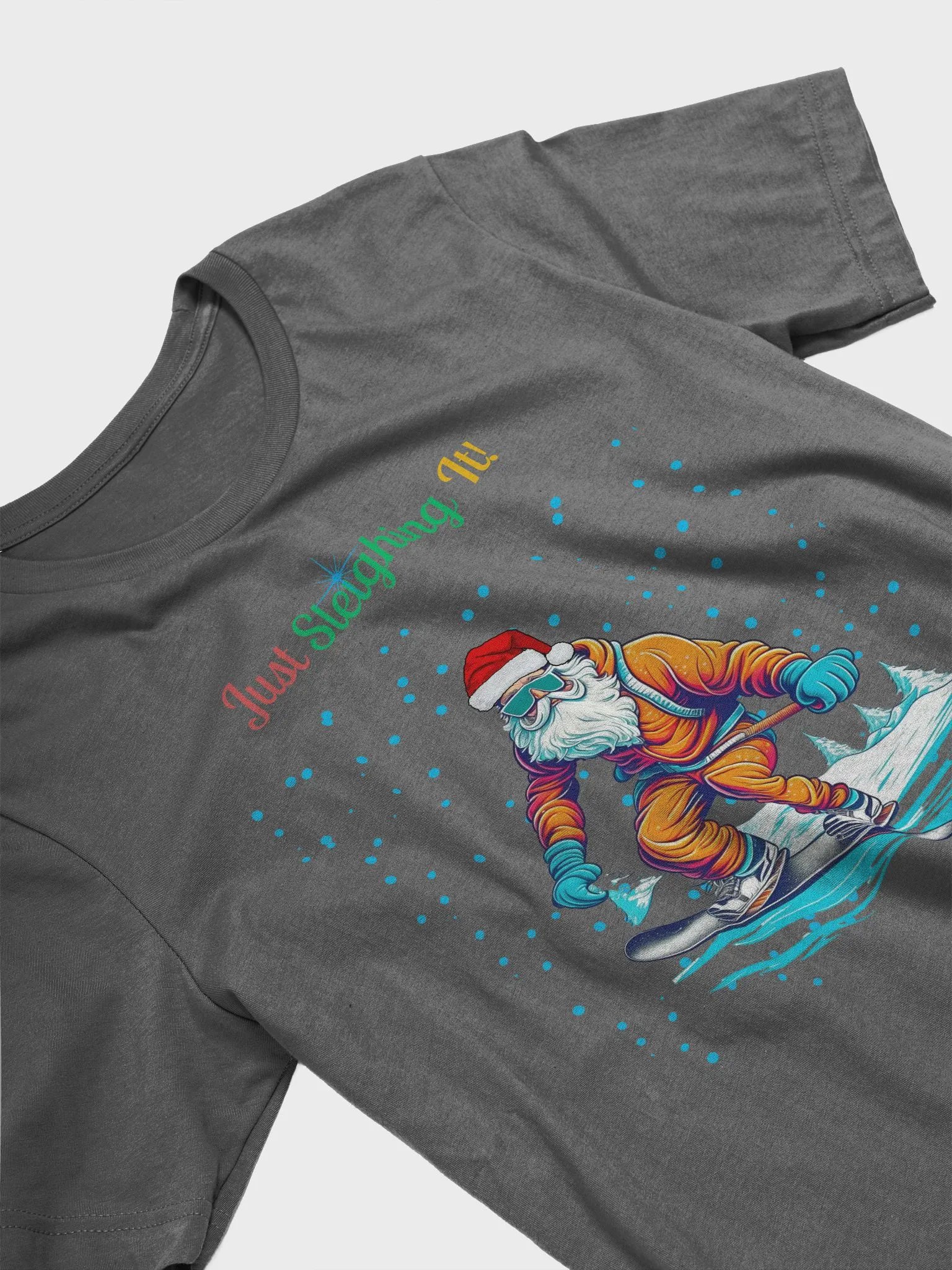 Santa Claus Snowboarding T-shirt product image (13)