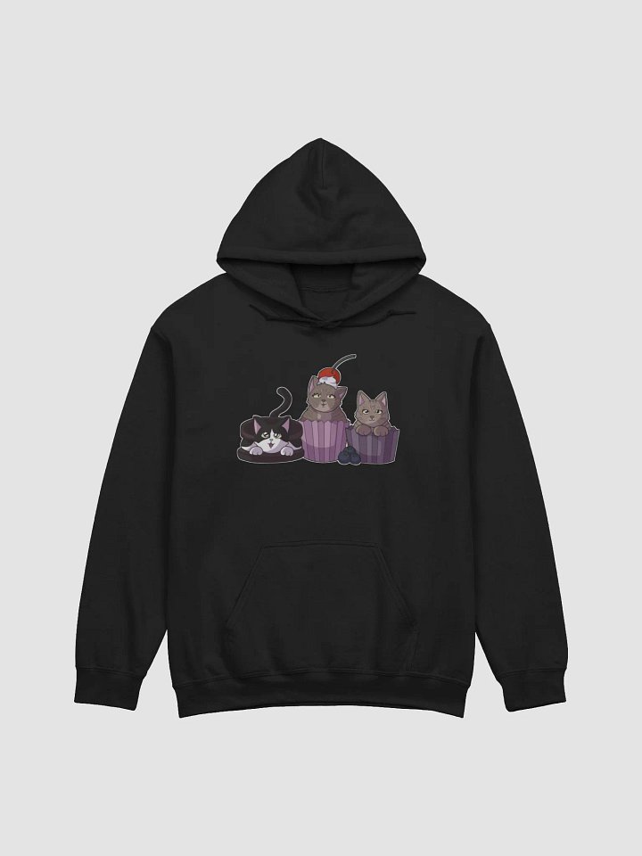 Hoodie with THE three cats product image (1)