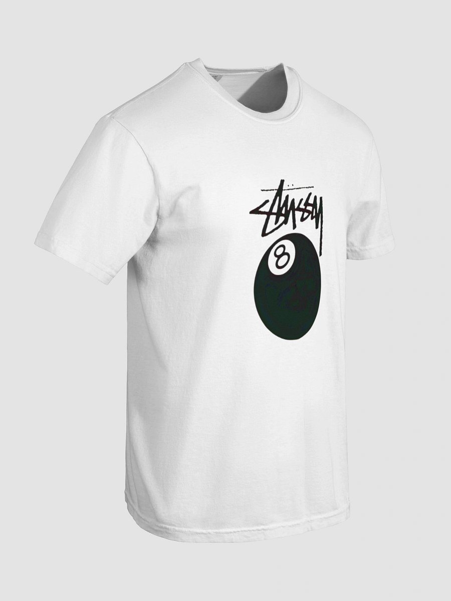 Monochrome 8-Ball Stylized T-Shirt product image (80)