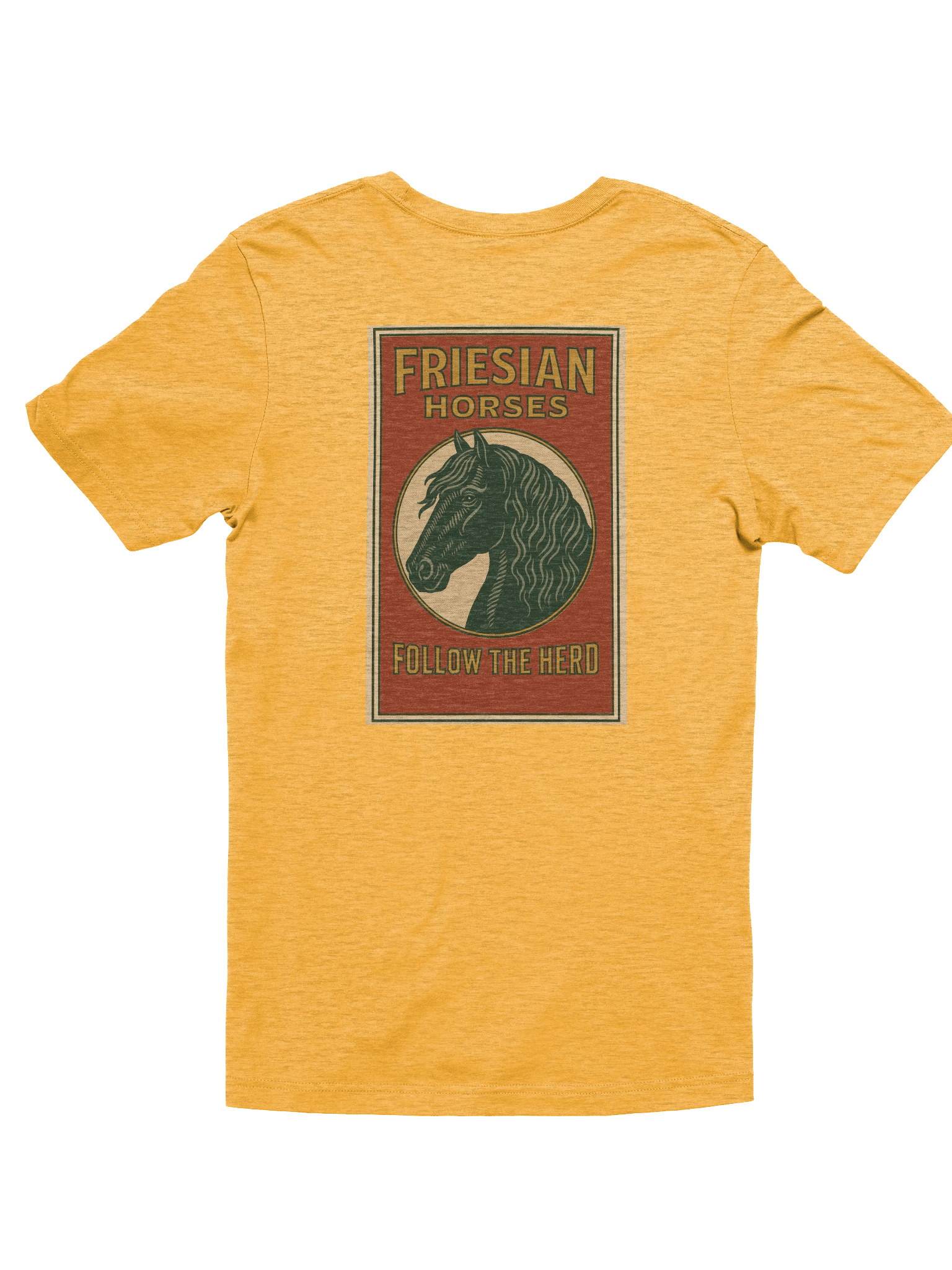 Vintage Friesian horses premium t-shirt product image (3)