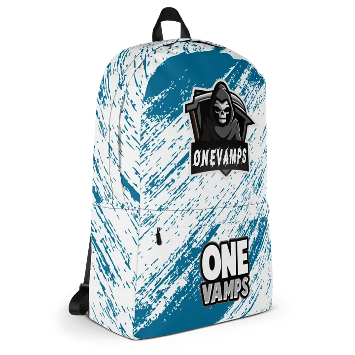 OneVamps Backpack Blue and White product image (2)