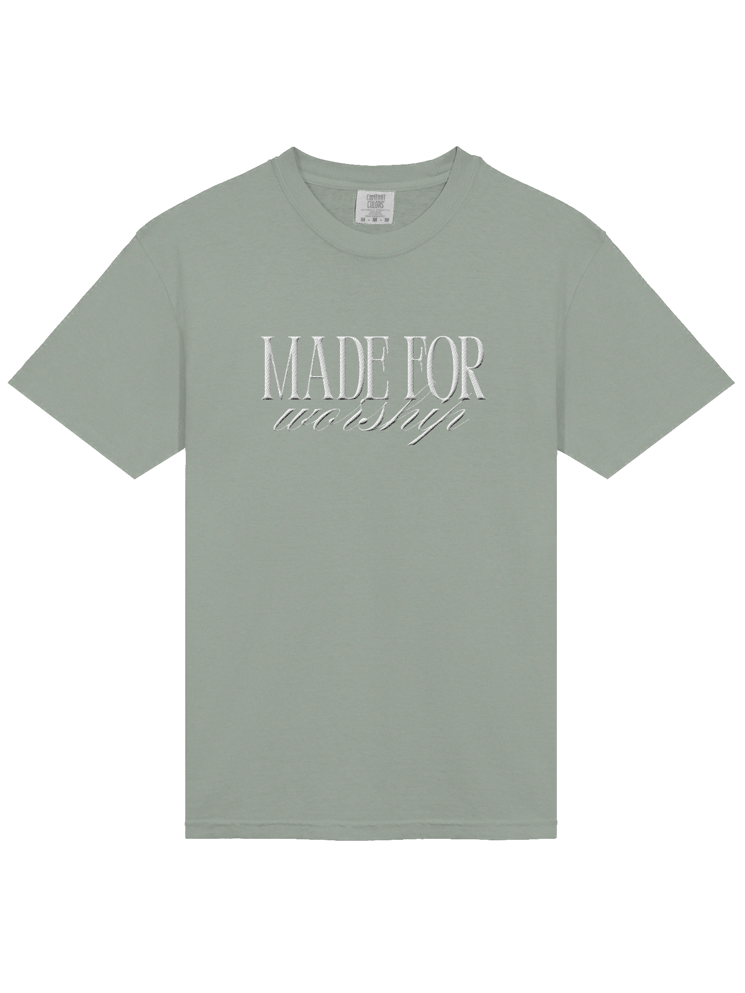 "Made For Worship" Embroidered Tee product image (3)