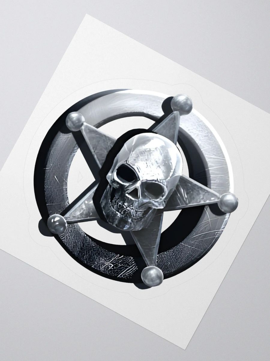 B.S.S.O. Skull & Badge Kiss Cut Sticker product image (4)