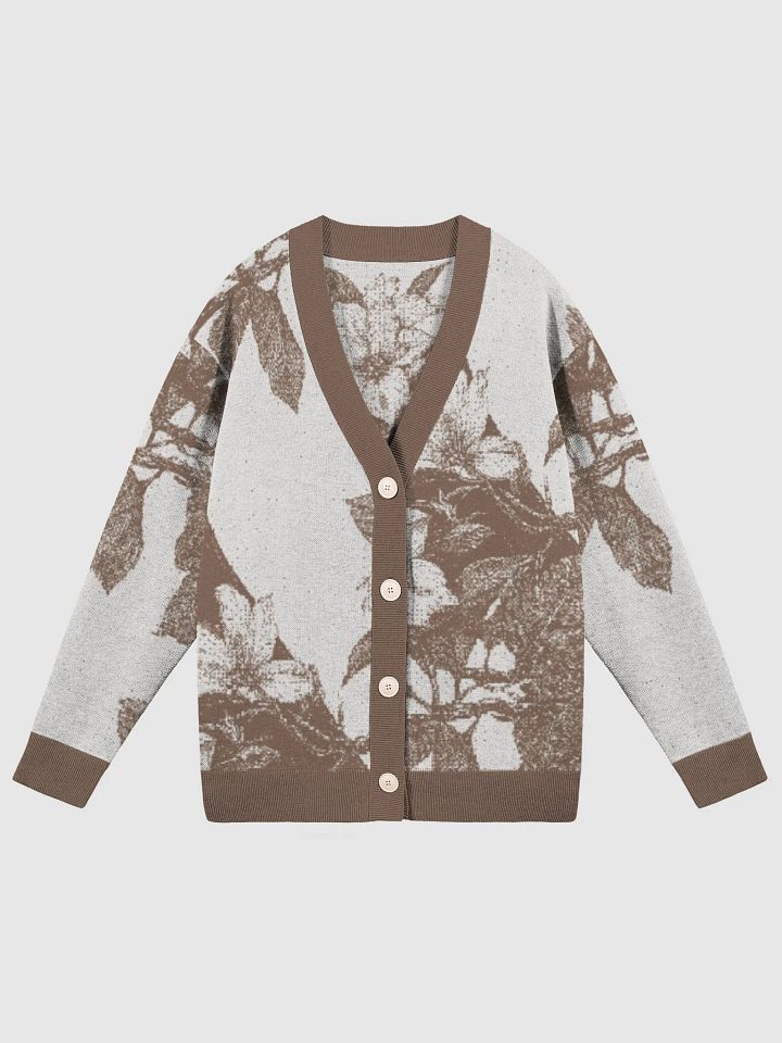 Vintage-Inspired Floral Fusion III Knitted Cardigan product image (3)