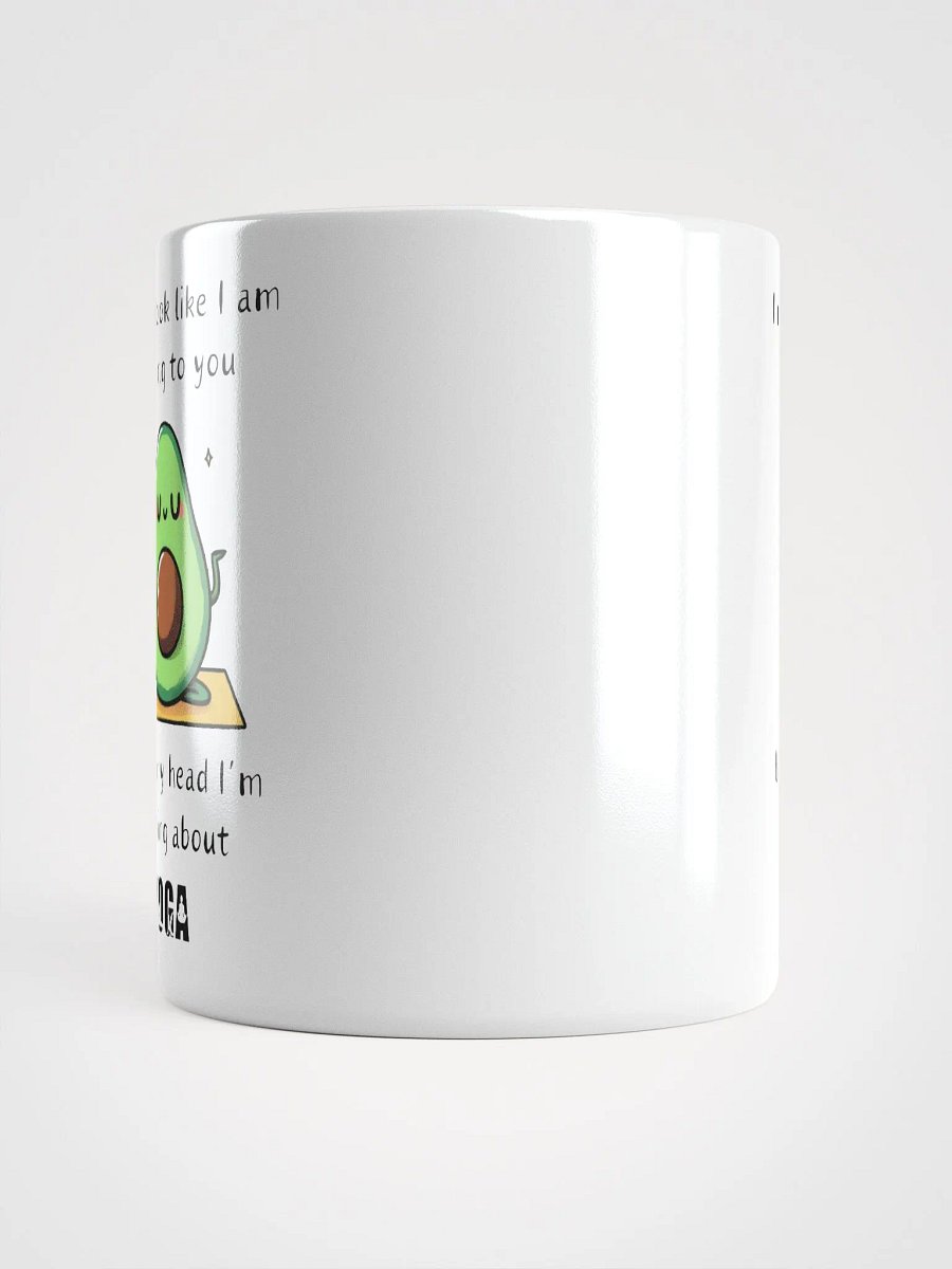 "Namaste Avocado" White Coffee Mug - Available in 11oz, 15oz, and 20 oz product image (5)