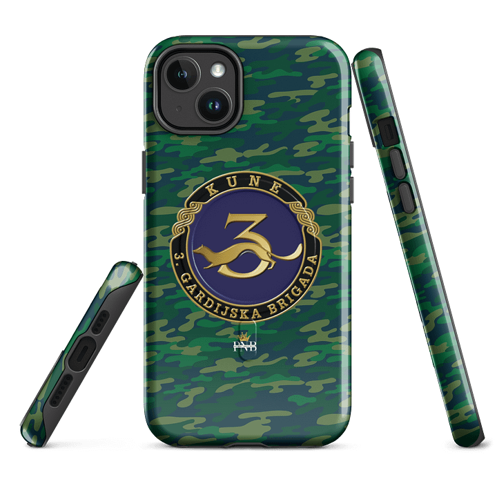 Kune 3.gardijska brigada Emblem Camo iPhone® Tough Case product image (2)