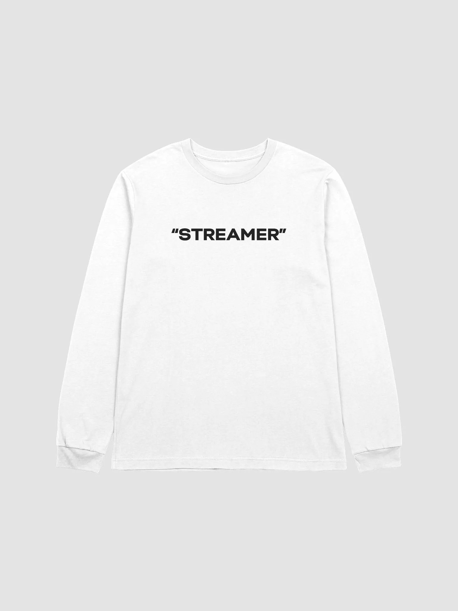 "Streamer" Long Sleeve (black text) product image (1)