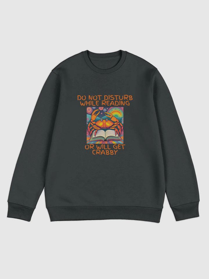 Do Not Disturb While Reading Crab Unisex Sweatshirt product image (3)