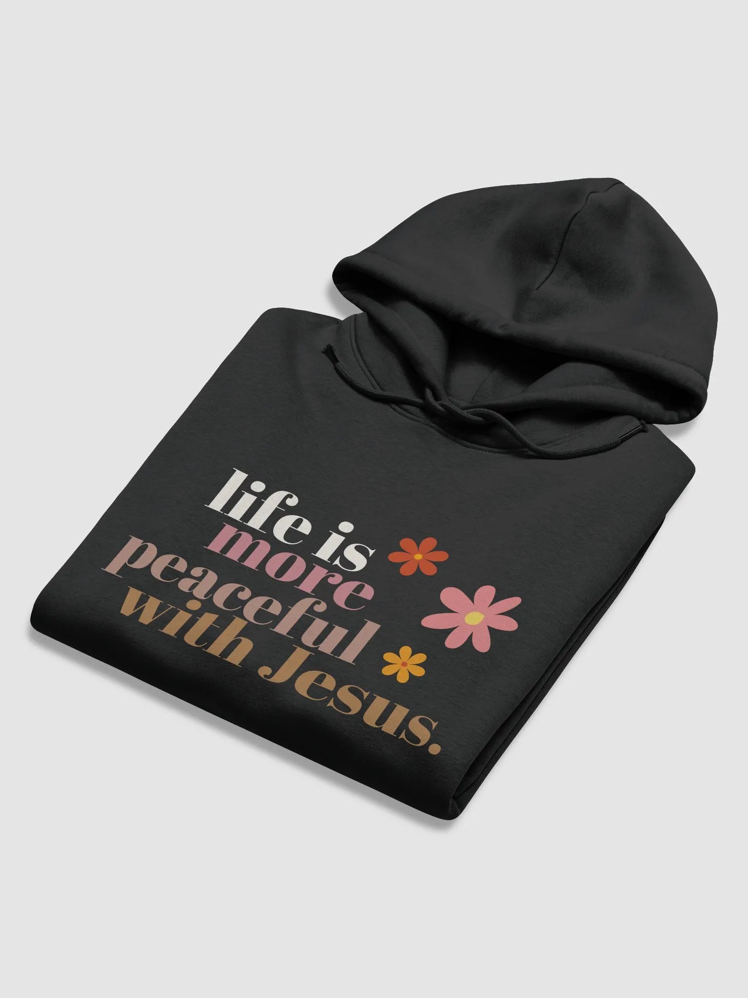 Peace With Jesus Unisex Eco Hoodie product image (4)