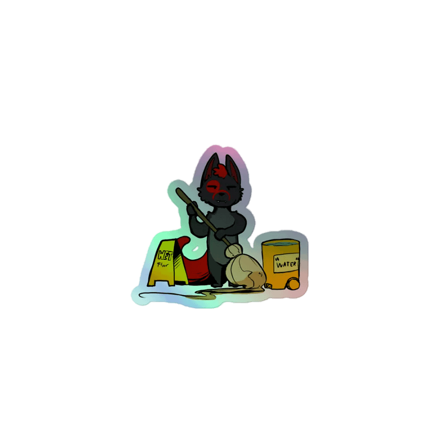 Janitor Fury Holographic Sticker product image (1)
