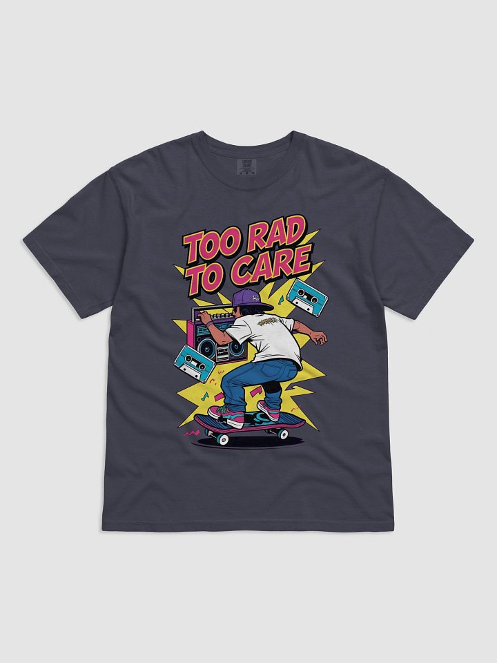 Too Rad To Care 90s Skateboard Graphic Tee product image (4)