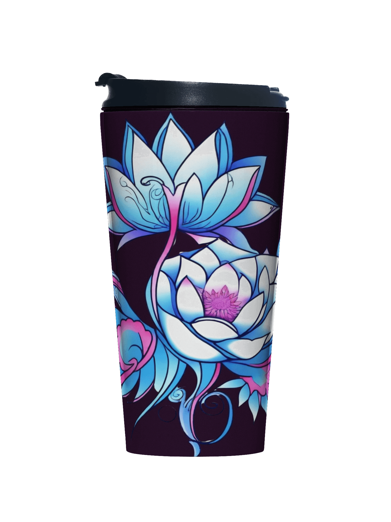 Blue Lotus Bloom - Stainless Steel Travel Mug product image (1)
