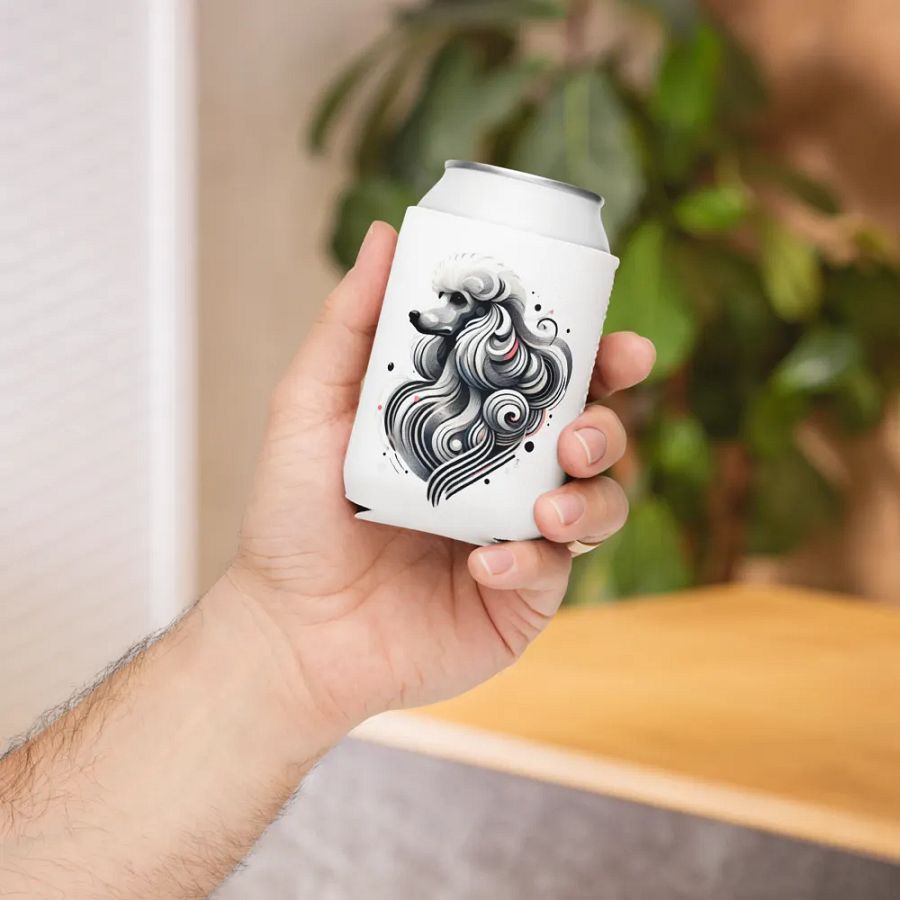 Abstract Poodle Can Cooler product image (6)