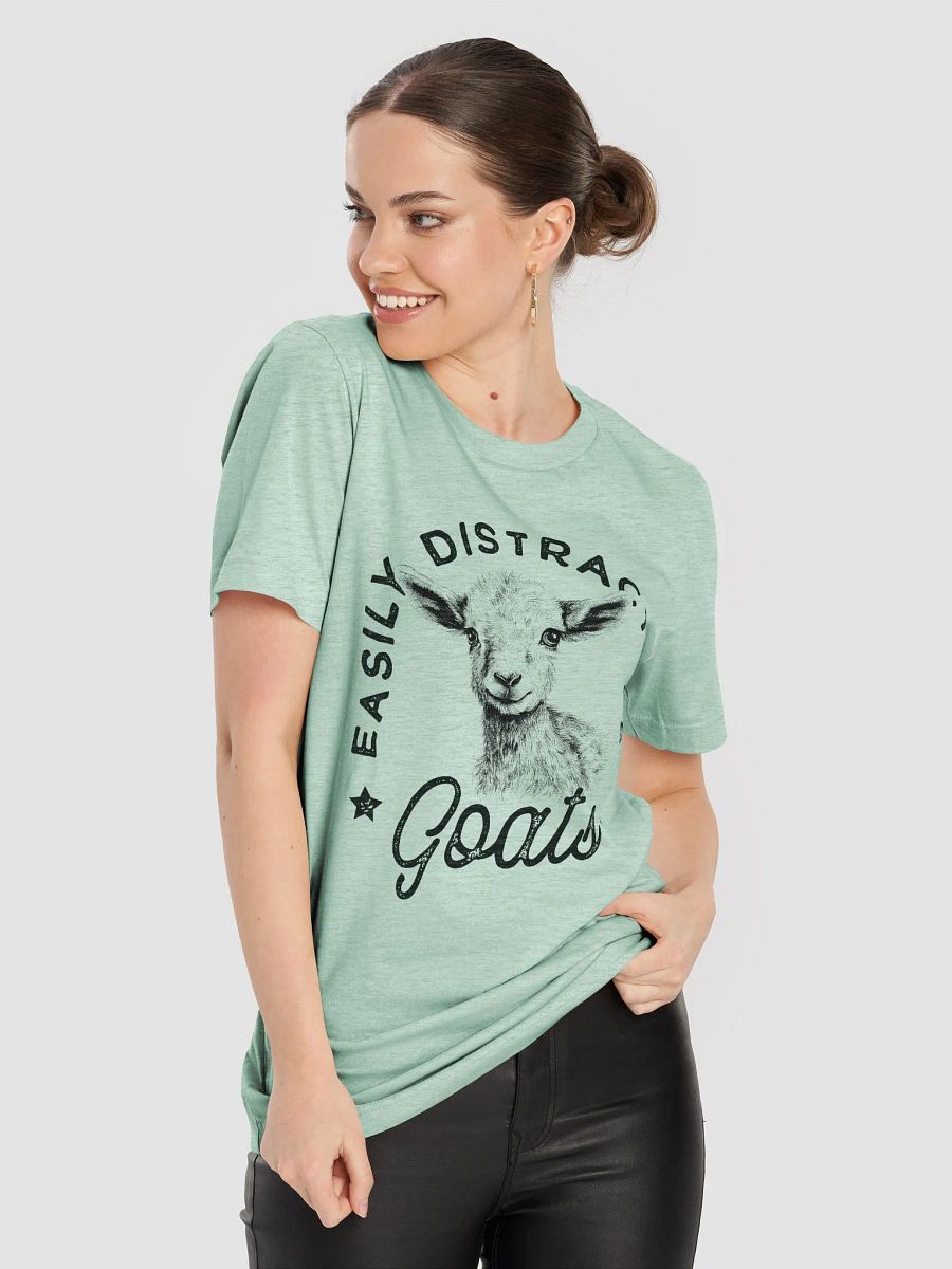 "Easily distracted by goats" t-shirt product image (2)