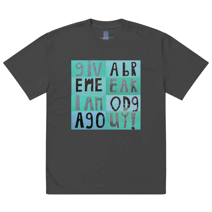 Another Good Guy Premium Oversized Faded T-Shirt (front-side print) product image (2)
