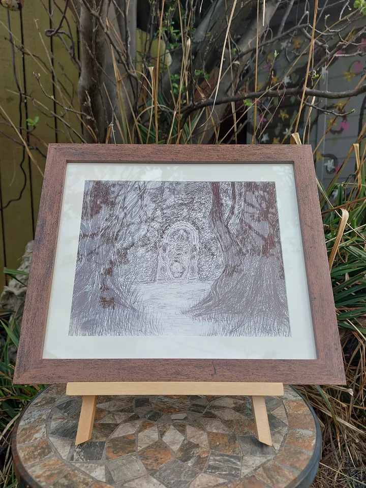 Fantasy Doorway Original Sketch product image (2)