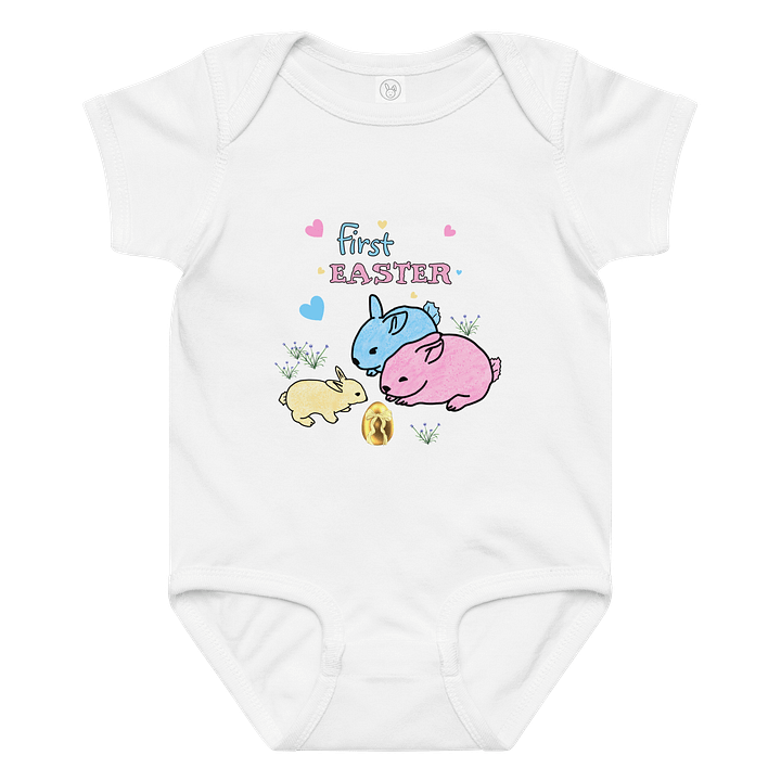 Easter Bunny Trio Baby Bodysuit product image (1)