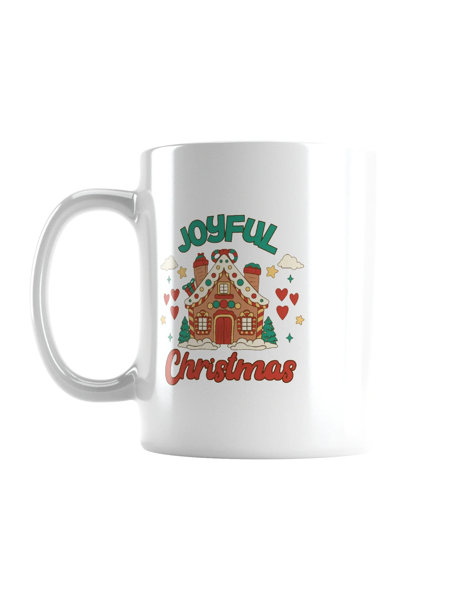Festive Joyful Christmas Coffee Mug for Holiday Cheer product image (1)