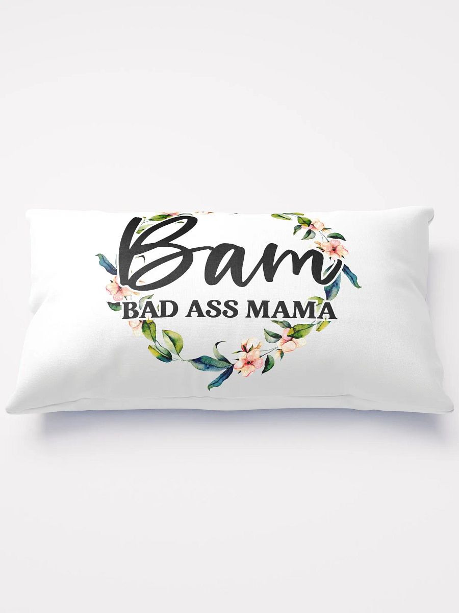 'Floral Bad A** Mama' All-Over Print Pillow product image (1)