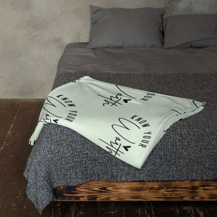 Know Your Worth Blanket product image (2)