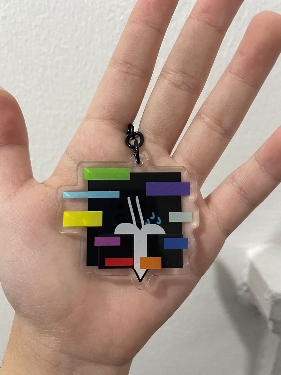 Glitchy Keychain product image (3)