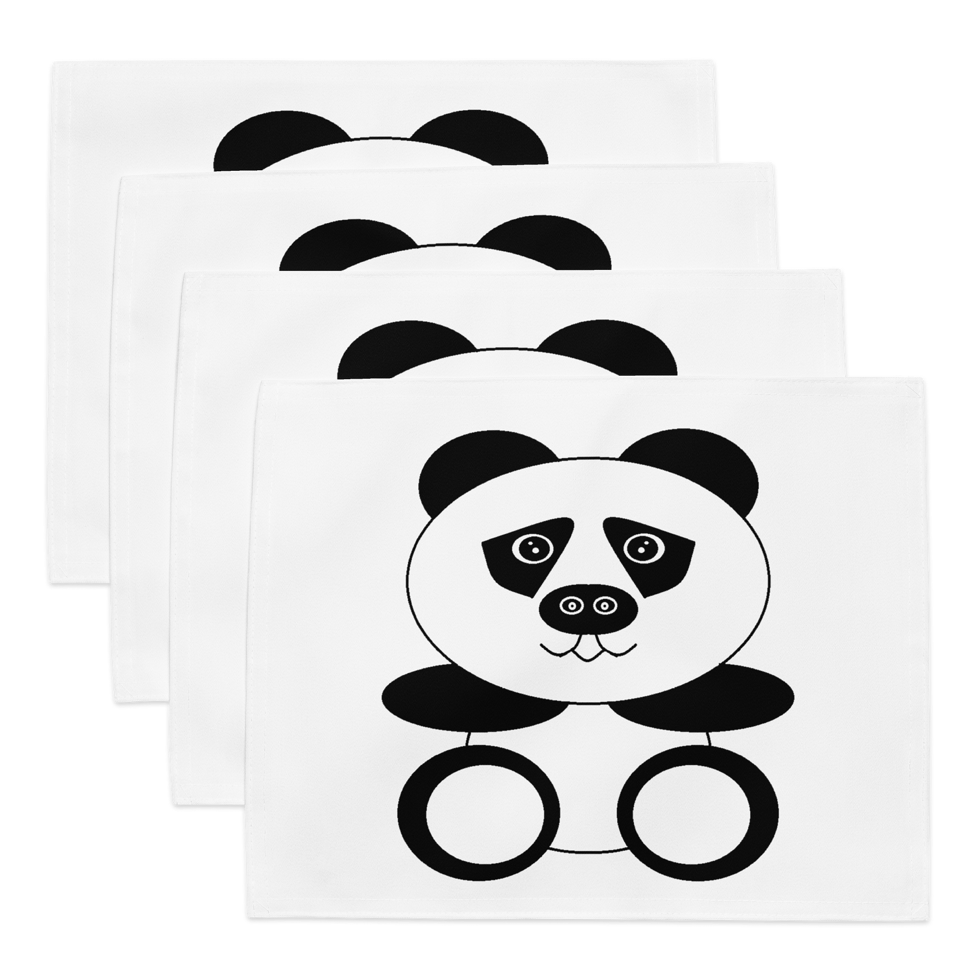 Cute Panda Black and White Aesthetic Design product image (1)