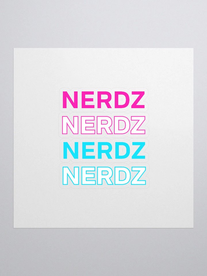 Nerdz Typography - Sticker product image (1)