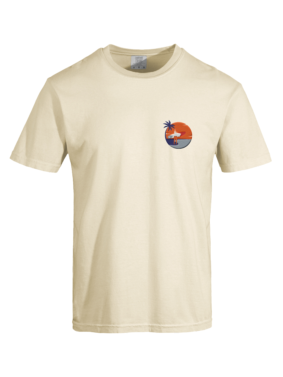Catch Waves, Not Feelings – Retro Surf Girl Aesthetic Embroidered Tee product image (133)
