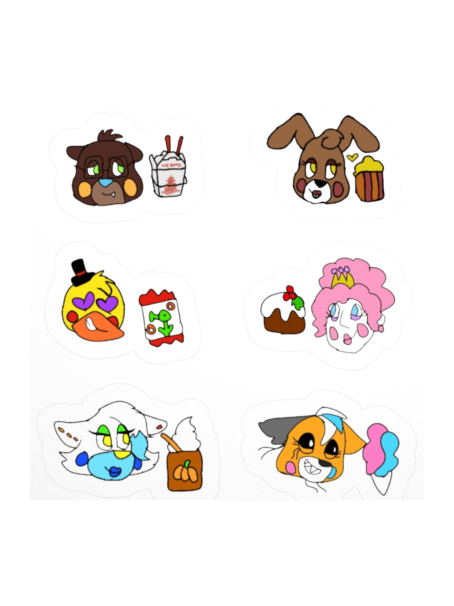 The Candy Cast Fav Foods! Sticker Set product image (2)