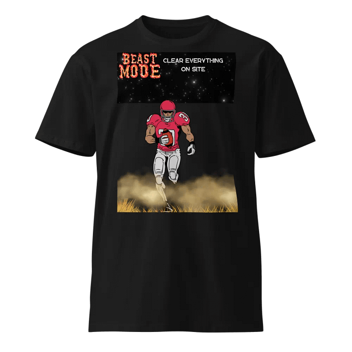 Beast Mode Footballer Unisex T-Shirt product image (1)