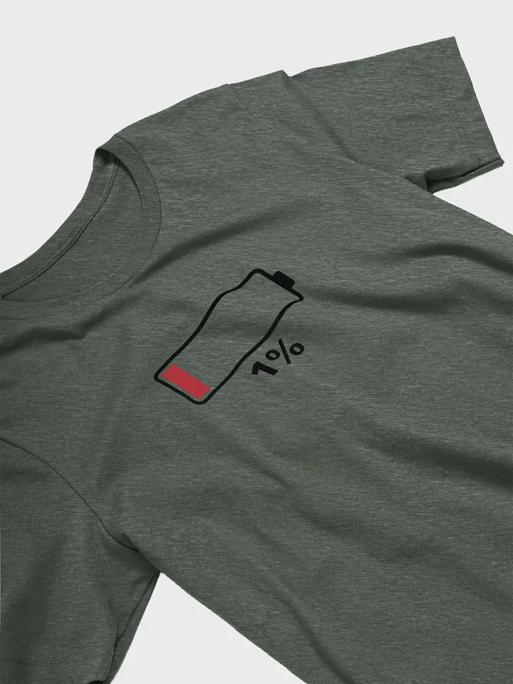 Low Battery 1% Funny Energy Warning Design product image (2)