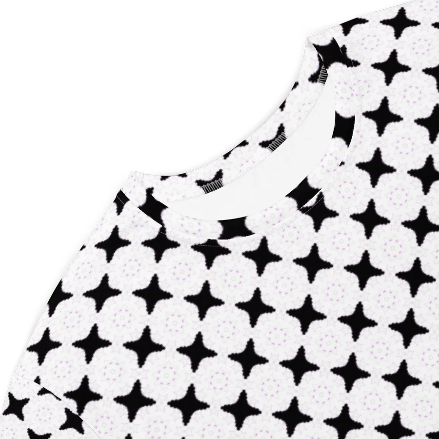 Cool Abstract Black Crosses on a White Background T Shirt Dress product image (5)