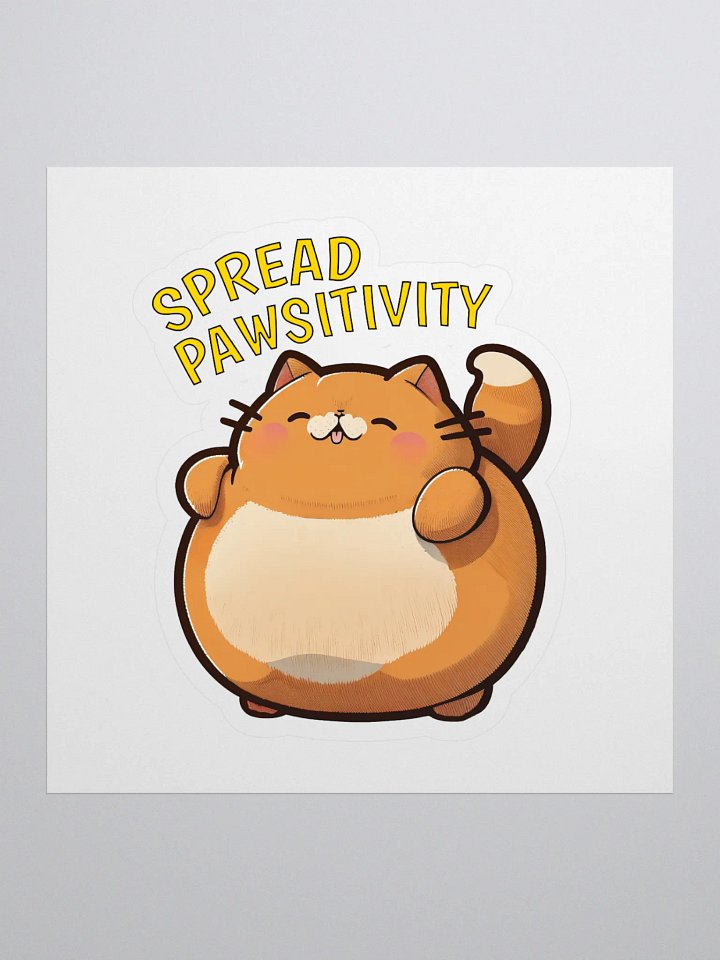 Spread Pawsitivity Cat Sticker product image (1)