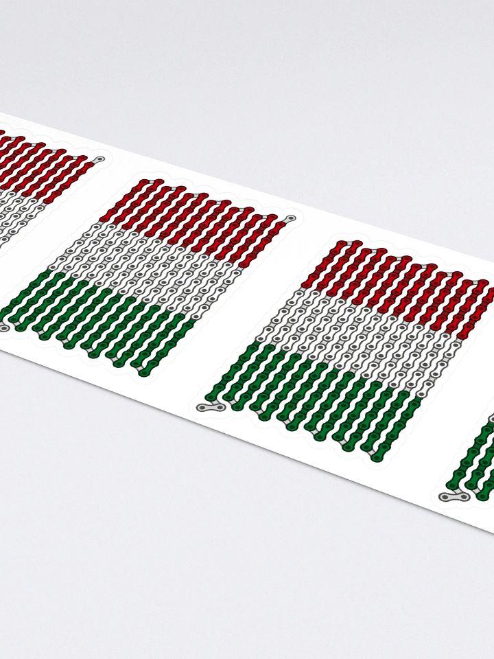 Italy Bike Chain Flag Sticker 6 Pack product image (2)