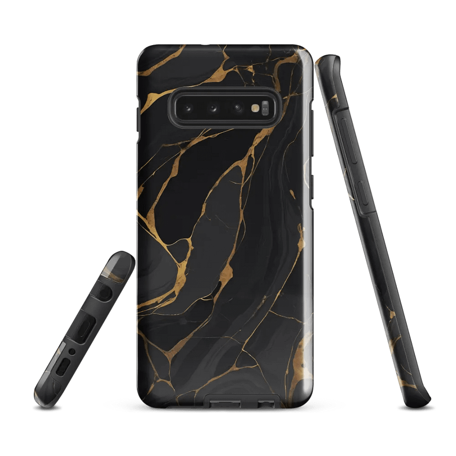 Tough Case for Samsung – Ebon Gold Waves product image (1)