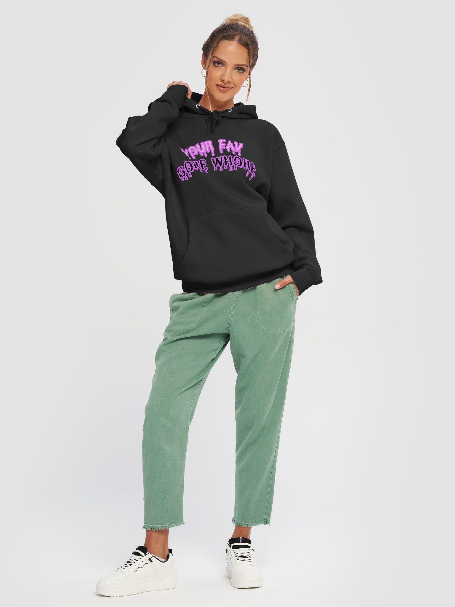 YA FAV GORE WHORE WOMENS HOODIE product image (5)