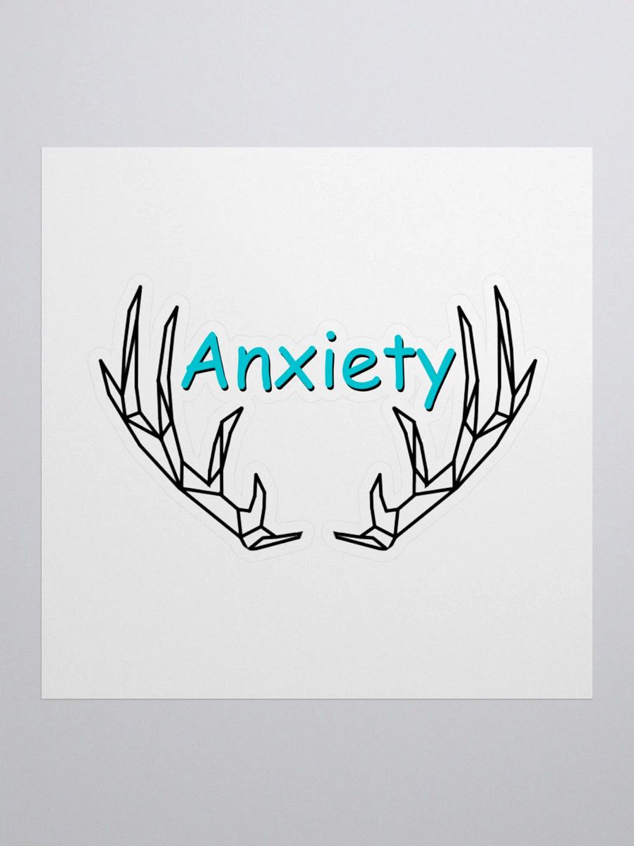 Anxiety sticker - Black & Blue product image (1)
