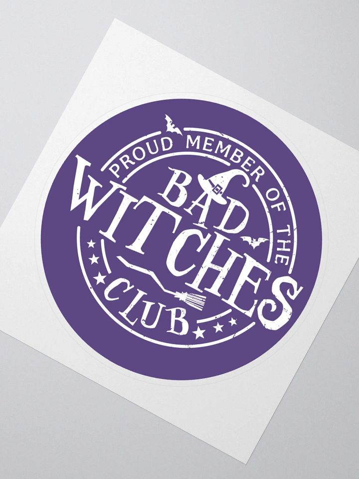 Bad Witches Club Sticker (Purple) product image (2)