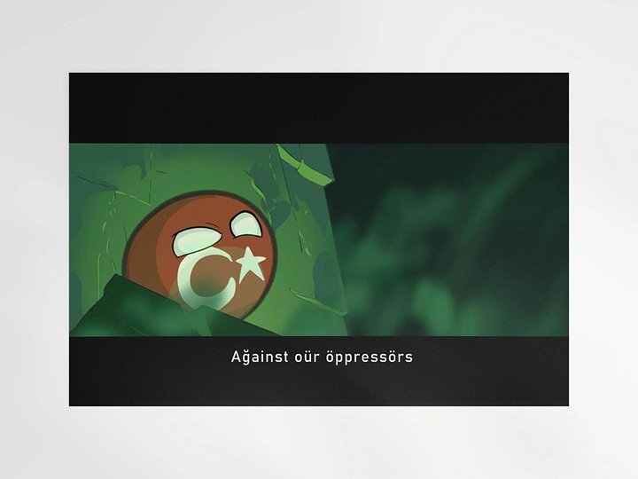Turkish Polandball matte poster product image (1)