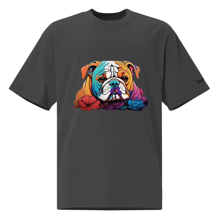 Bulldog Blossom Oversized T-Shirt product image (1)