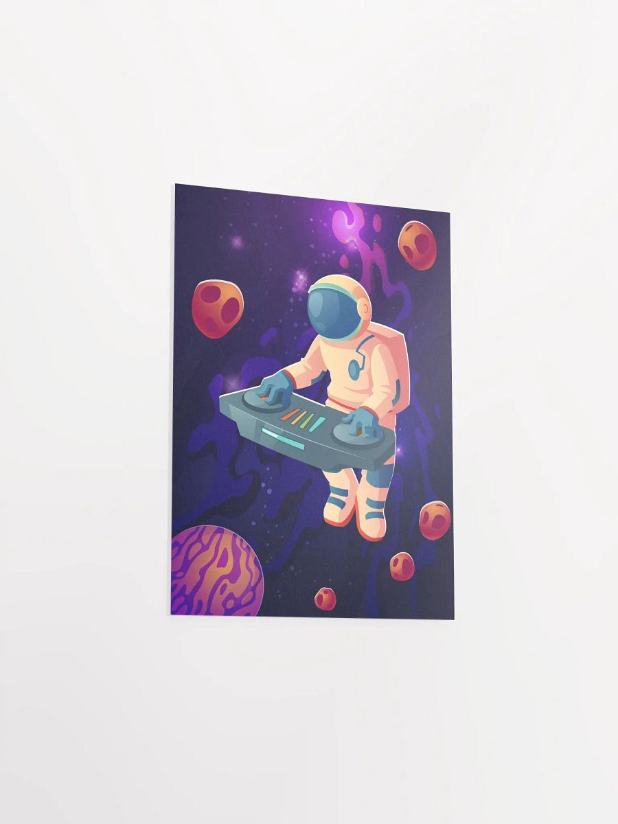 Astronaut DJ — space poster, synthwave space, neon space, aesthetic poster product image (8)