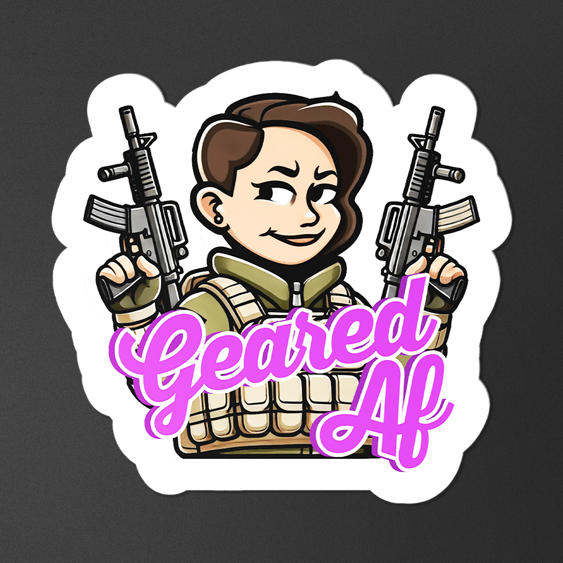 "Geared AF" - A DayZ Sticker product image (3)