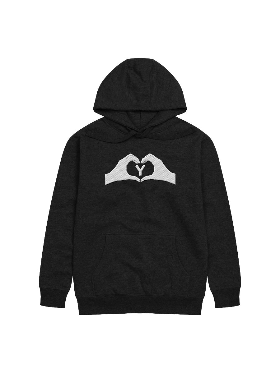 Heartfelt Love "Y" Embroidered Unisex Premium Hoodie product image (4)